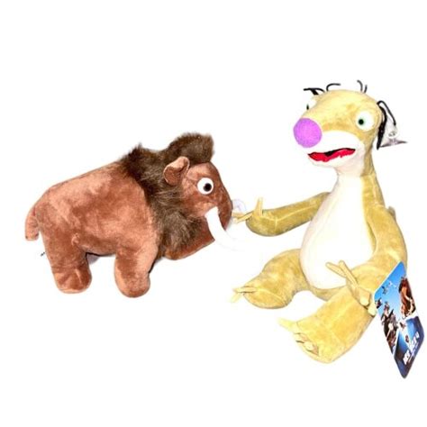 Ice Age Sid Sloth And Manny Soft Plush Animal Doll Toy 8 Set Of 2 On Onbuy