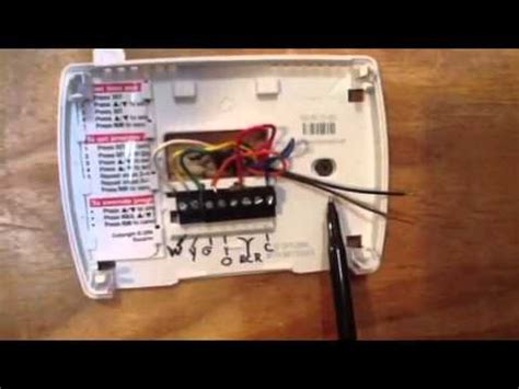 Wire the thermostat and receiving modules as shown trim any loose wire strands to ensure wire strands cannot touch; Thermostat Wiring Made Simple - YouTube