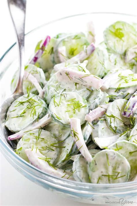 Best Creamy Cucumber Salad Recipe With Sour Cream And Dill