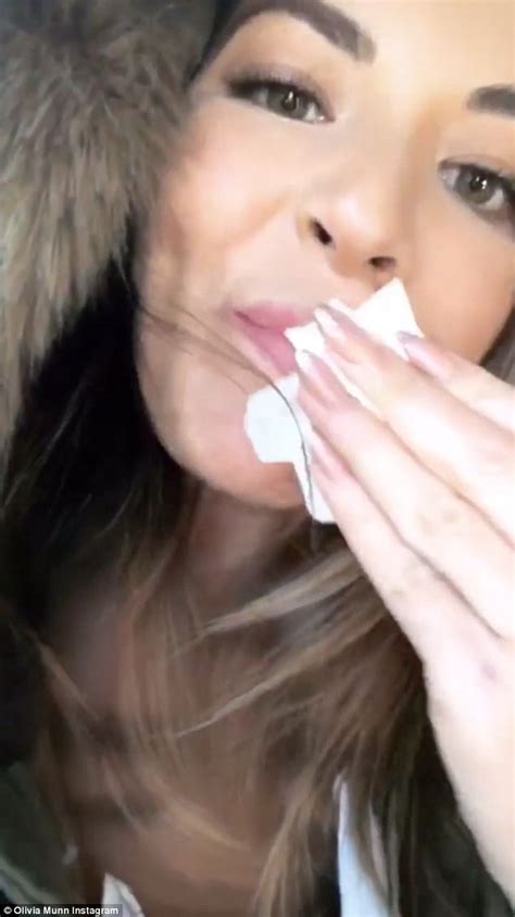 Olivia Munn Wipes Away Luscious Lips Created By Makeup Daily Mail