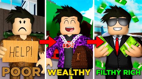 Poor To Wealthy To Filthy Rich A Roblox Brookhaven Rp Movie Youtube