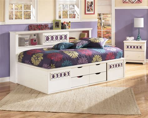 Zayley White Twin Bookcase Bed With Storage Ez Furniture Sales