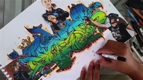 Graffiti alphabet wildstyle is very amazing graffiti design. Graffiti wild style tutorial/ Graffiti step by step 2017 ...