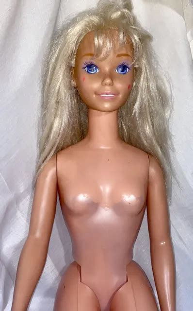 Vintage My Size Barbie Mattel Blonde Blue Eyes Tall Doll See