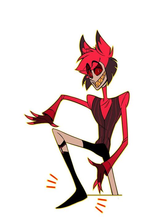 Red Haired Cartoon Character From Hazbin Hotel