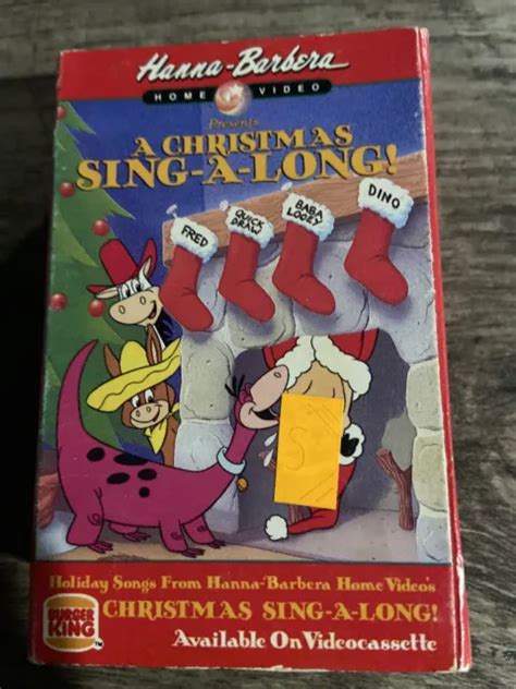 Vintage Hanna Barbera Burger King 1989 Christmas Sing A Long Cassette