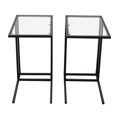 Jonathan y jyl3059a charles 59 metal/glass led side table and floor lamp contemporary,transitional for bedrooms, living room, office, reading, brass gold 4.7 out of 5 stars 59 $111.22 $ 111. 67% OFF - IKEA IKEA Glass End Tables / Tables