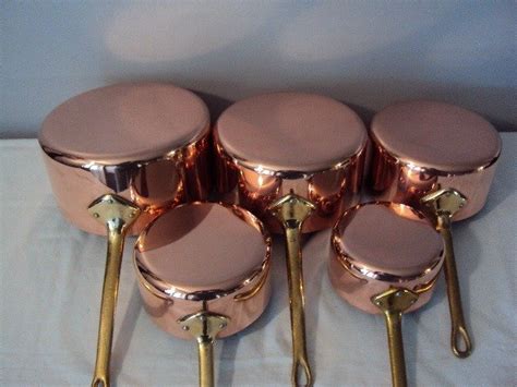 Beautiful Set Of Old Fashioned Tinned Copper Pans Catawiki