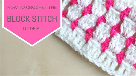 Crochet How To Crochet The Block Stitch Bella Coco Youtube