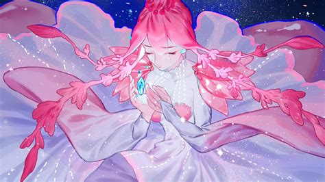 Download 1920x1080 Wallpaper Pink Hair Anime Girl Houseki No Kuni