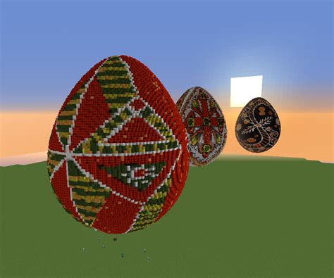 Giant Easter Eggs In Minecraft 3 Steps Instructables