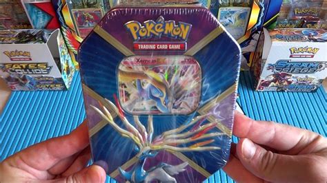2016 Pokémon Tcg Shiny Kalos Xerneas Ex Tin Many Rare Cards In 7