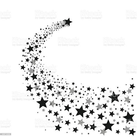 Black Shooting Star Stock Illustration Download Image Now Istock