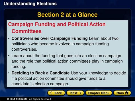 Ppt Section 1 Election Campaigns Section 2 Campaign Funding And
