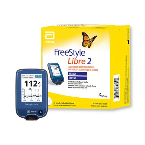 Freestyle Libre 2 Sensors Reader With 2 Sensor Starter Kit 28 Day