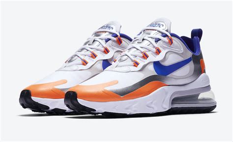 The Nike Air Max 270 React Orange Blue Is Perfect For Knicks Fans •