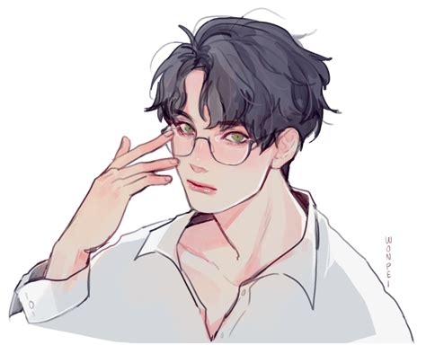 Aesthetic Anime Boy With Glasses