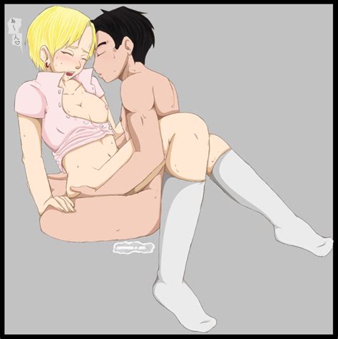 Rule 34 Android 18 Blush Cj4dj Couple Crazyjen Dragon Ball Dragon Ball Z Female Footwear