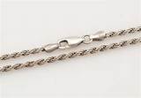 Pictures of Silver Rope Chain Necklace