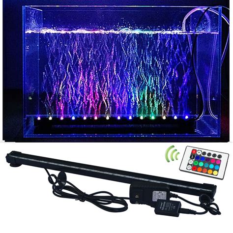 2019 Rgb Fish Tank Plant Lamp Underwater Bubble Light Lamp With Remote