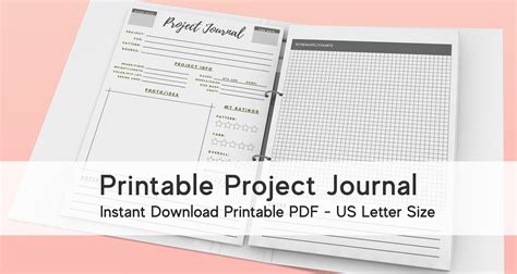 Printable Project Journal Pages For Crochet And Knitting Etsy