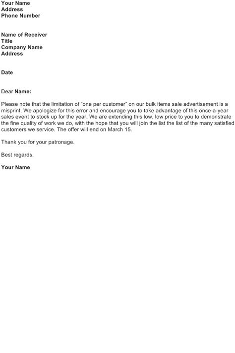 Notification Letter Sample Download Free Business Letter Templates