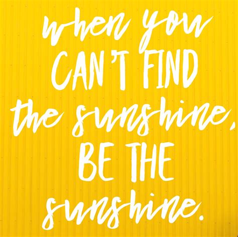 Quote About Sunshine Inspiration