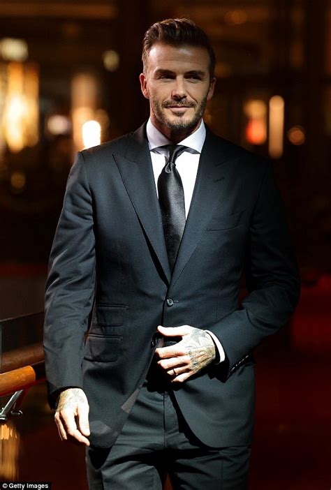 David Beckham Black Suits