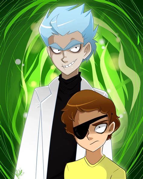 Fanart Evil Rick And Evil Morty By Malidunn On Deviantart