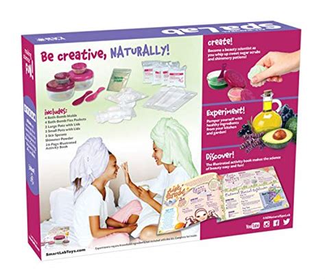 Smartlab Toys All Natural Spa Lab 22piece 30 Soothing Spa Recipes Includes 4 Bath Bomb