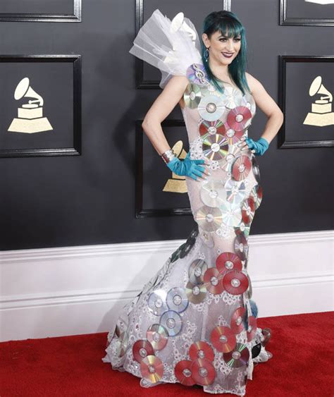 Jacqueline Van Bierk Arrives For The 59th Annual Grammy Awards The