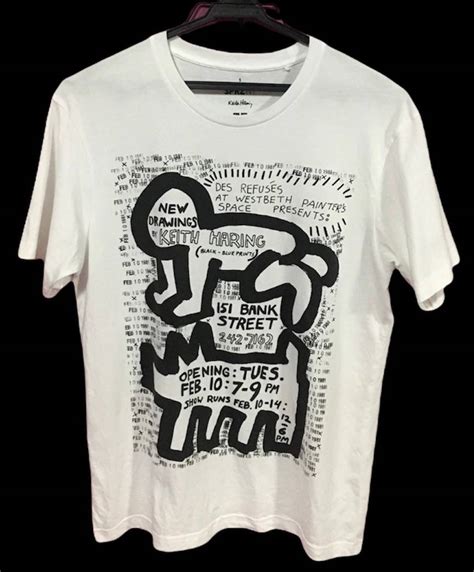 Vintage Keith Haring Big Logo White Size S Tee Shirt Grailed