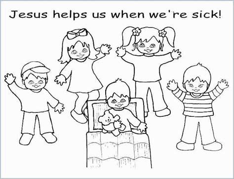 Jesus Heals The Sick Coloring Page Coloring Pages