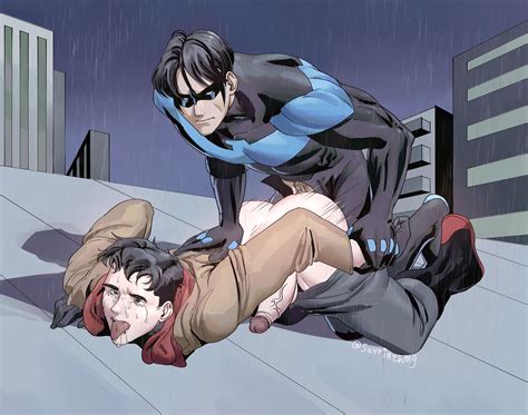 Rule 34 Ahe Gao Anal Anal Sex Arms Held Back Batcest Bottomless Crying Dc Dc Comics Dick