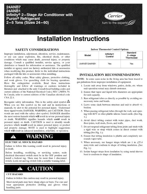 Carrier Mahbq Xa Installation Manual