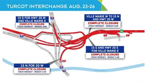 Montreal road closures for weekend of Aug. 23 | CTV News