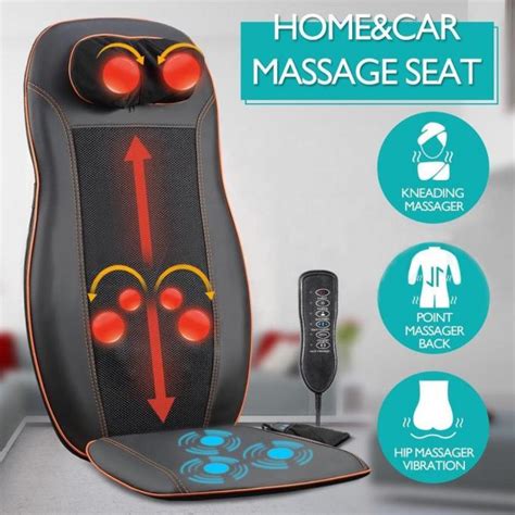 Remote Control Deep Tissue Back Massage Cushion Lumbar Massage Chair Cushion