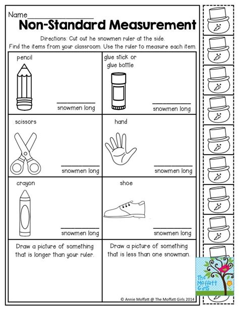 Worksheets On Measurement For Kindergarten