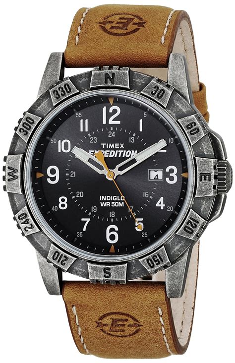 Timex Mens T49991 Expedition Rugged Metal Field Tanblack