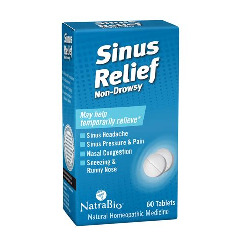 Natrabio Sinus Relief Homeopathic Formula Temporary Relief From Sinus Headache And Pressure
