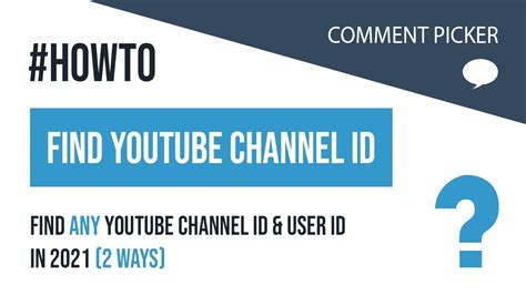 How To Find Your Youtube Channel Id Or User Id 2 Methods Youtube