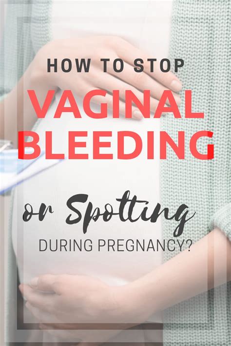 how to stop vaginal bleeding or spotting during pregnancy urban mamaz