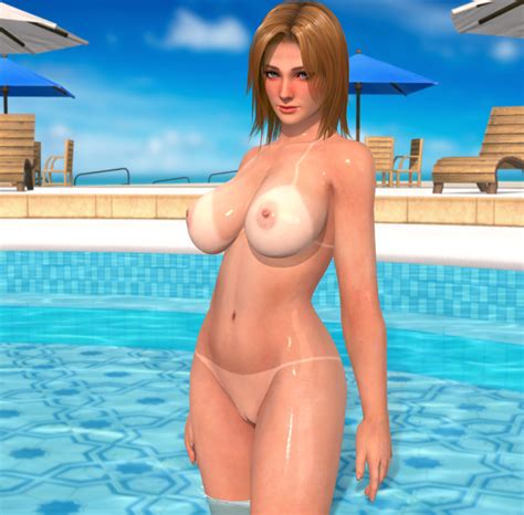 Rule 34 3d Areolae Beach Bikini Tan Blonde Hair Breasts Dark Skinned