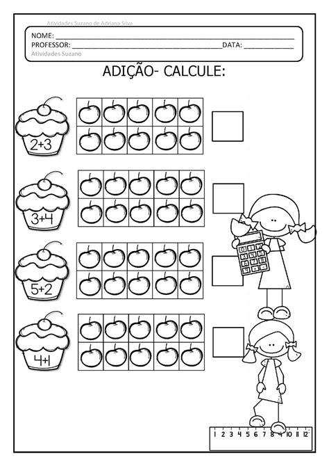 Adição 1 Ano Com Desenhos