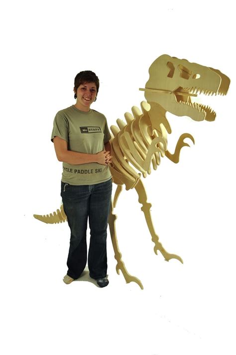 Hand Crafted Large T Rex Puzzle By Innovative Wood Llc