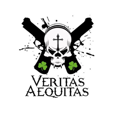 Boondock Saints Veritas Aequitas For Coaster Use Etc Dxf Etsy