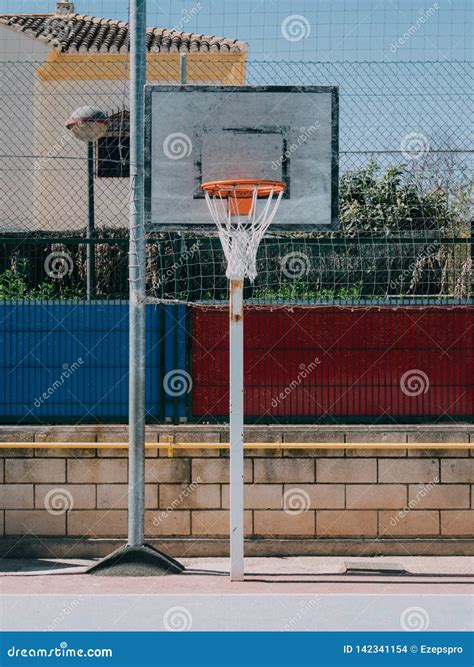Basketball Basket From A Street Park Stock Photo Image Of Court