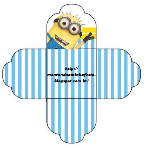 Despicable Me Cute Free Favor Boxes Paper Folding Crafts Oh My