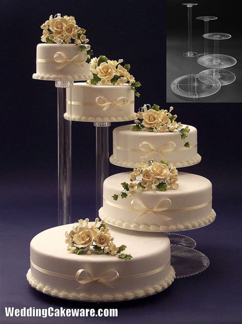 5 Tier Wedding Cake Stands For Hire Robert Medeiros Torta Nuziale