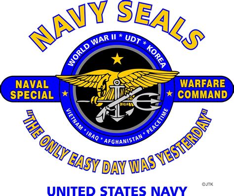United States Navy Seals The Only Easy Day Was Yesterday Emblem Shirt